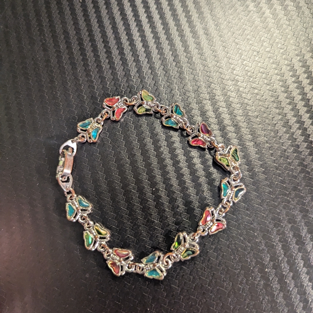 Colorful Butterfly Charm Bracelet
